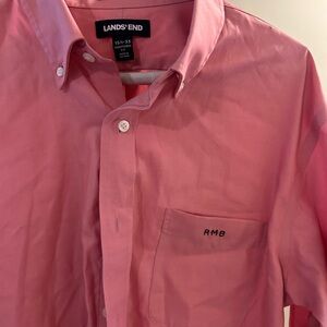 Monogram RMB button down Lands End 15.5 33